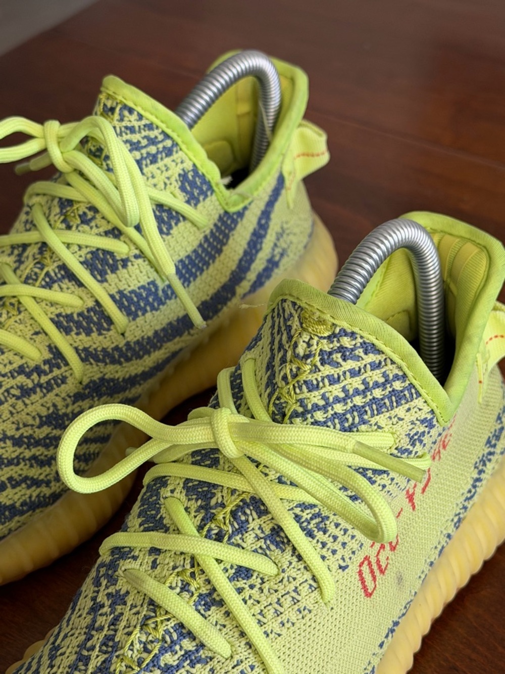 adidas Yeezy Boost 350 V2 Low Semi-Frozen Yellow Size 7.5 No Box “STAINED” - Picture 5 of 12